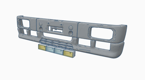 Zusatzscheinwerfer für Mercedes SK Stoßstange